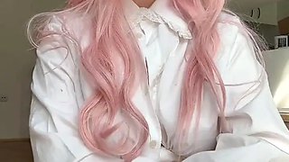 Try not to cum CHALLENGE! COSPLAY LEVEL👾🔋 daddy If You cum inside my pink pussy u lose! Nutaku💗