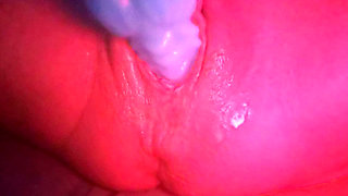 Whore fucks her used loose cunt