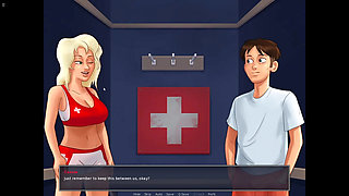 Horny Swim Trainner Cassie Loves Glory Hole Blowjob In Summertime Saga