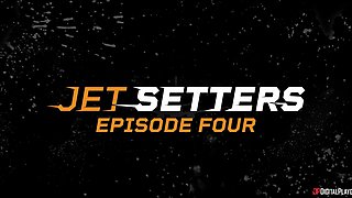 Skye Blue's Wild Threesome Passion Explodes in Sultry Uniform Heat