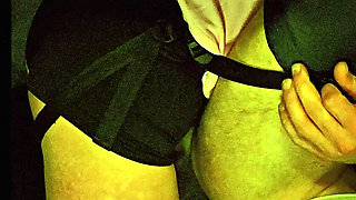 Femdom Wife Pegging Husband with Big Dildo and Very Deep