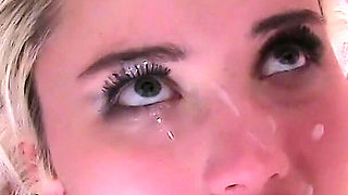 Blonde Teen Cum Slut Misha Mayfair in Amateur Gangbang Action Fucked by Older Guys