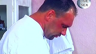 Blonde Patient Sucks Doctor Cock Before Hard Floor Fuck