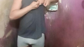 Jesus in boxer pulling his penis 165