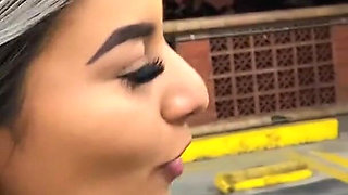 Colombian Blonde Petite Shows Me Around Town and We Have Public Sex in the Car - Brian Evansx