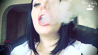 Hookah smoking & lipstick fetish