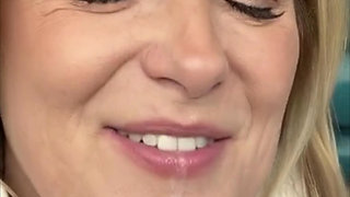 Mrs. Joanne Tanner a Real Public Schoolteacher Giving Blowjobs to Staff Members