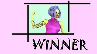 Italian Fetish game - Feet Fight Challenge: Creamy Valerie