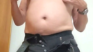 Another strip and cumshot