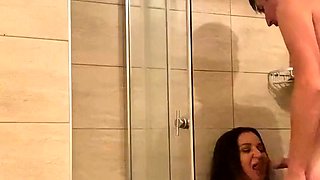 Sexy MILF's Orgasmic Shower After Beach Blowjob