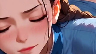 Anime Ai: the Cleaning Girl Sees My Cock and Can't Resist It.