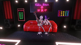 Promiscuous Nightclub 2-pregnancy Orgasm Squirting Anal Serva Bead Mouth Ball Milk Chain Meat Urinal Creampie After Obscene Screaming Black Silk High Heels