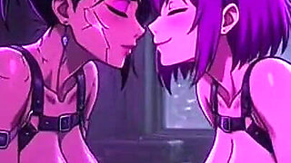 Cyberpunk Fun Girls in Their Room, Ai Animation