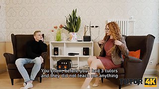 Tutor4k. looks like this big-tittied lecturer was not fucked for a lengthy time