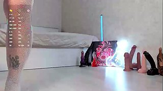 Pink pussy and ass kinky solo toy fun