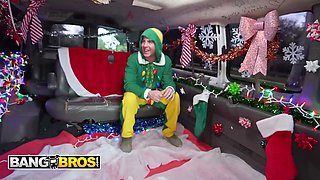 Bangbros - holiday cash has jessica aaren juggling her boobie for Tony Rubino’s sticky nail bus complete