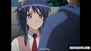 Hentai Sex Cafe - Japanese Anime Waitress Begs for Creampie - English Subtitles