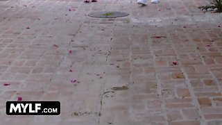 Mylf - insane blonde cougar lures teen stud and makes him shovel his boner inside her Wet Pussy