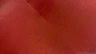 Busty curly brunette with big boobs fucks on couch