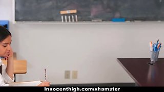 Teaching secretary nails hot student & schoolteacher