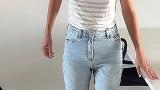 Wetting Jeans Desperation Piss and Golden Shower Water Sports Wet and Messy