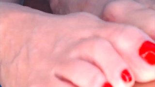 Strutting in Fashion: Long Soles, Nylons & Bold Crimson Penetrates! - 205