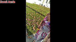 Candi Annie Milks a Load of Warm Creamy Cum Outdoors