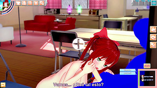 HENTAI GAME - BEAUTIFUL RED HAIR GIRLFRIEND GIVING IT ALL VERY HOT