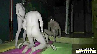 Teen 18+ Babe Jasmin Fucks With 3 Guys In An Adult Theater