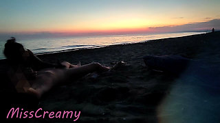 Dick Flash French Teacher MILF Risky Beach Blowjob Maspalomas Nude Beach Cumshot People