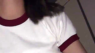 H-cup Girl in Retro Gym Bloomers Takes a Creampie - Haruna