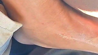 Munching on Ladora's Size 10 Feet N Toes with Her 1st Footjob