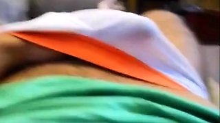 Big Cock Cumming through Briefs