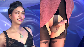 Hard Cock Peeking Under My Skirt