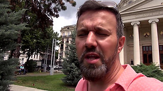 Tattooed Blonde Slut Deepthroats and Gets Her Ass Wrecked!