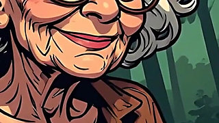 Topless Cartoon Grannies