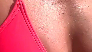 Wifey Is Hot in This Pink Bikini