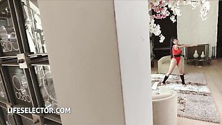 Natural Kristen Scott and Brenna Sparks at blowjob smut