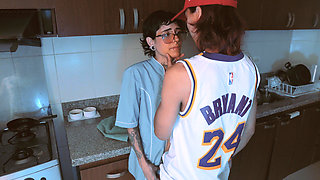 Fucking My Boss in the Kitchen