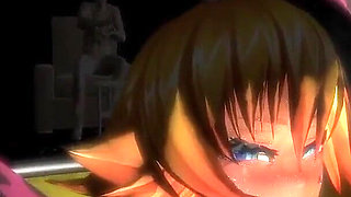 Anime Cow Milk Girl Gets Fucked Standing up in a Sex Cage Show