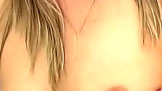 Slutty Big Clit Teen Shaved Tiny Pussy Masturbating with Big Red Dildo