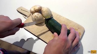 Katty West Lures Neighbor to Cooking Lesson Craving, Turns Rough Anal Pounding with Blowjobs and