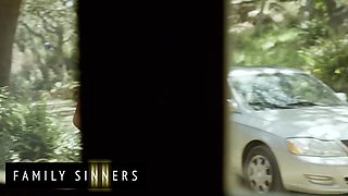 Busty Blonde MILF Rides Her Stepson Hard with Intense Passion