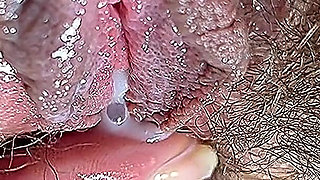 Hot Stepmom Plays with Her Dirty and Hairy Close-up