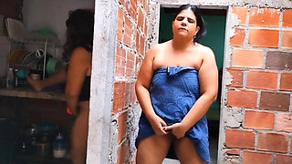 Hottest Moments of Horny Latina Stepmom Fucking with Her Stepson While the Cuckold Works