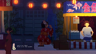 Hentai Game - Big Boobs Country Girl Sex at Festival - All CG Scenes