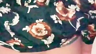 Beautiful Iranian Girl in Green Lingerie Shows Big Ass Rubs Clit Then Love Hard Fuck