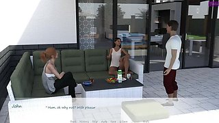 Stepbrother's Wife Bella Reveals Panties Under T-Shirt - Hot Homemade Cheating Scene