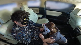A Married Woman Gets Aroused by Her Husband and Has Car Sex