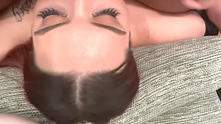 Throat fuck deep throat face fucking practice